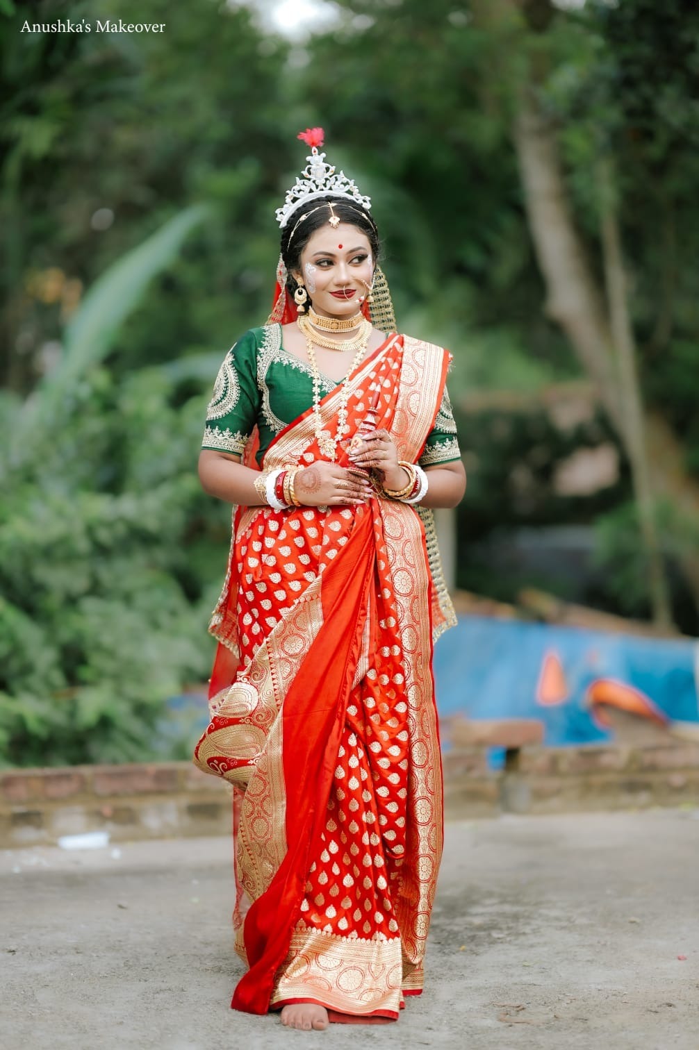 Swastika in traditional dress